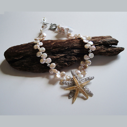 Starfish Pearl Necklace