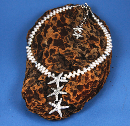 Starfish Trio Necklace