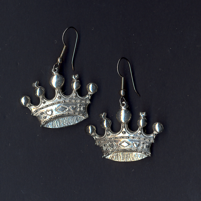 Crown Earrings - 5 Spikes