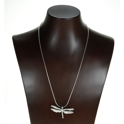 Dragonfly on Silver Chain