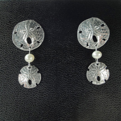 Sand Dollar Double Earrings