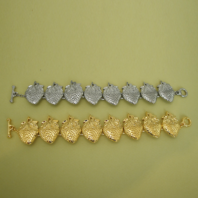 Strawberry Link Bracelet