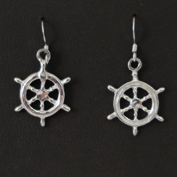 Ship Wheel Earrings