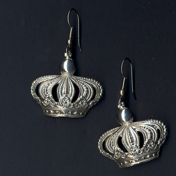 Crown Earrings- Dome