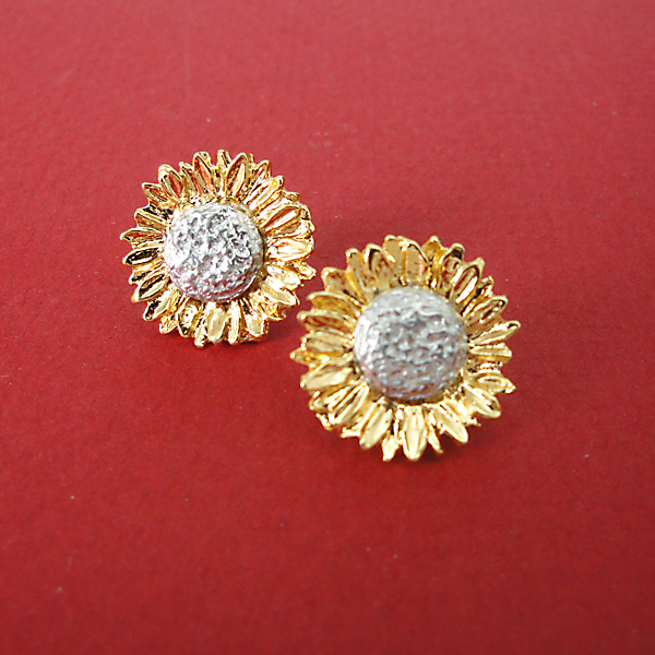 Sunflower Earrings Post