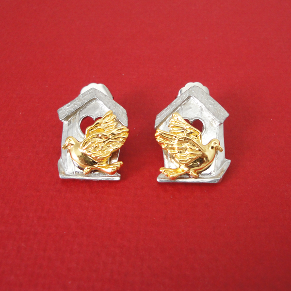 Birdhouse Earrings