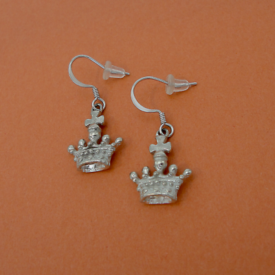 Crown Earrings, Tiny