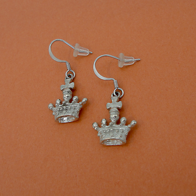 Crown Earrings, Tiny