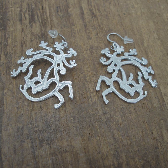 Reindeer Tattoo Earrings
