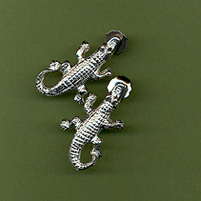 Alligator Earrings Post