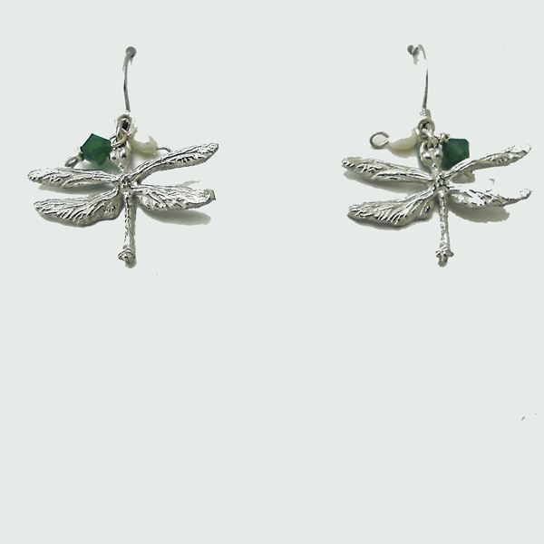 Dragonfly Earrings Crystal