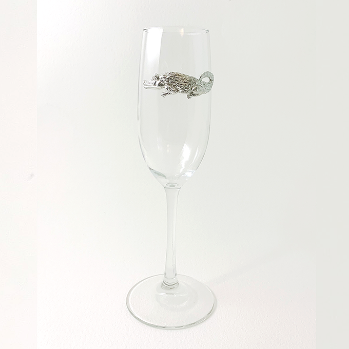 Champagne Flute Alligator