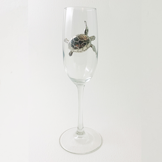 Champagne Flute, Sea Turtle