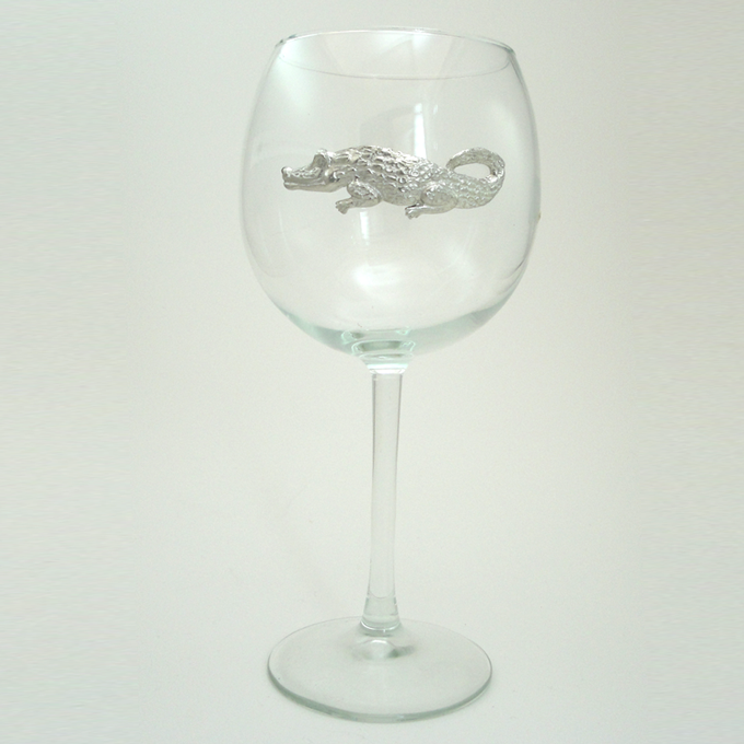 Red Wine Glass, Alligator