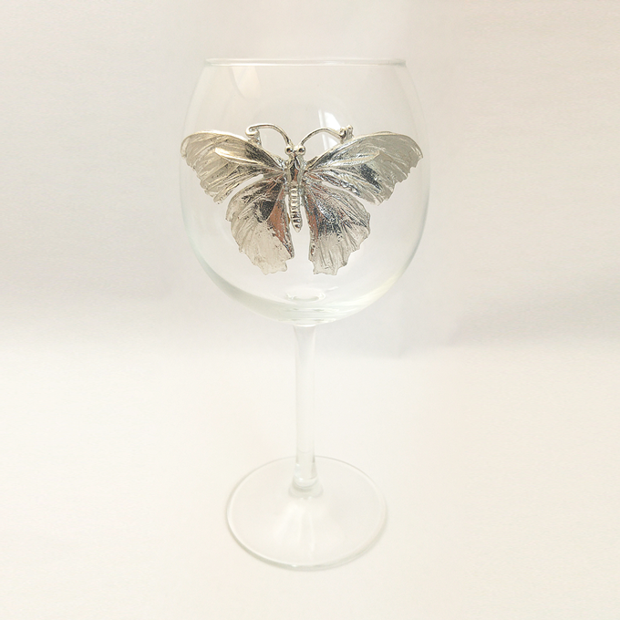 Red Wine Glass, Butterfly Large