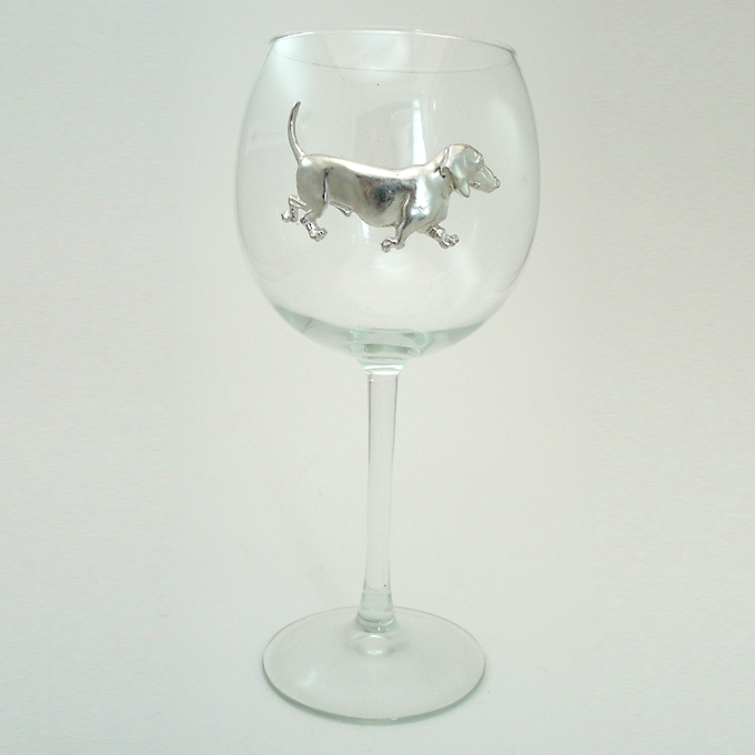 Red Wine Glass, Dachshund