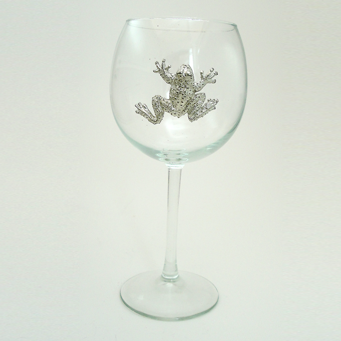 Red Wine Glass, Frog