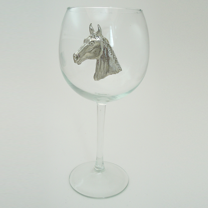 Red Wine Glass, Horse Head