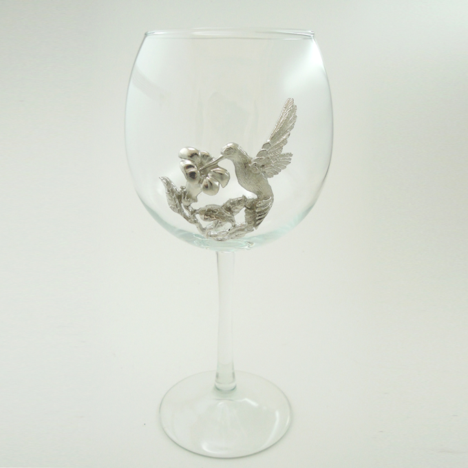 Red Wine Glass, Hummingbird