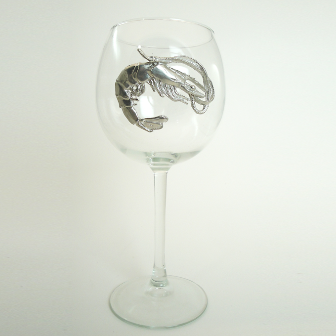 Red Wine Glass, Shrimp