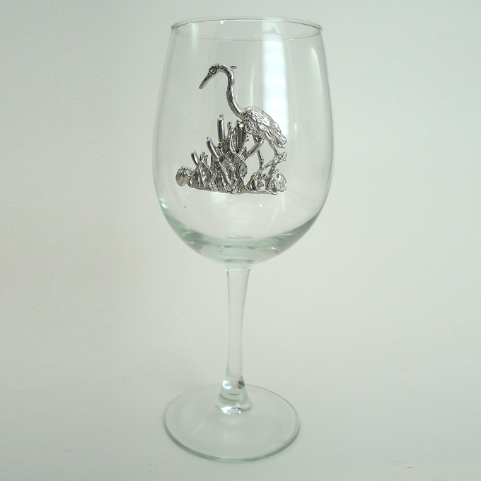 White Wine Glass, Heron