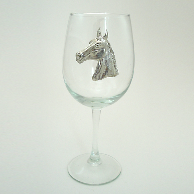 White Wine Glass, Horse