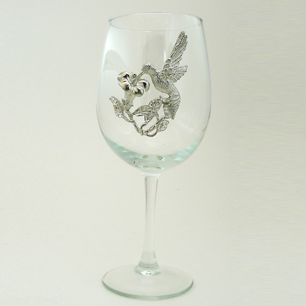 White Wine Glass, Hummingbird