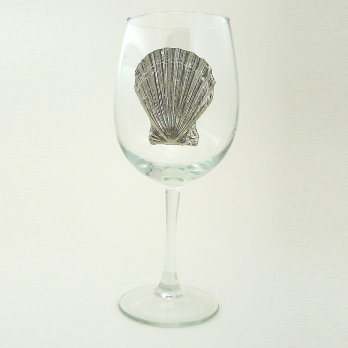 White Wine Glass, Scallop