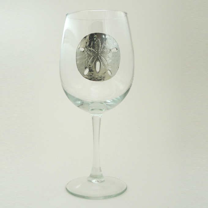 White Wine Glass, Sand Dollar