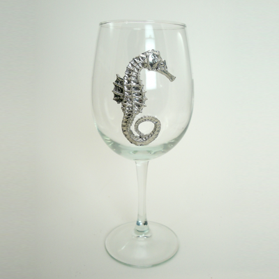 White Wine Glass, Seahorse