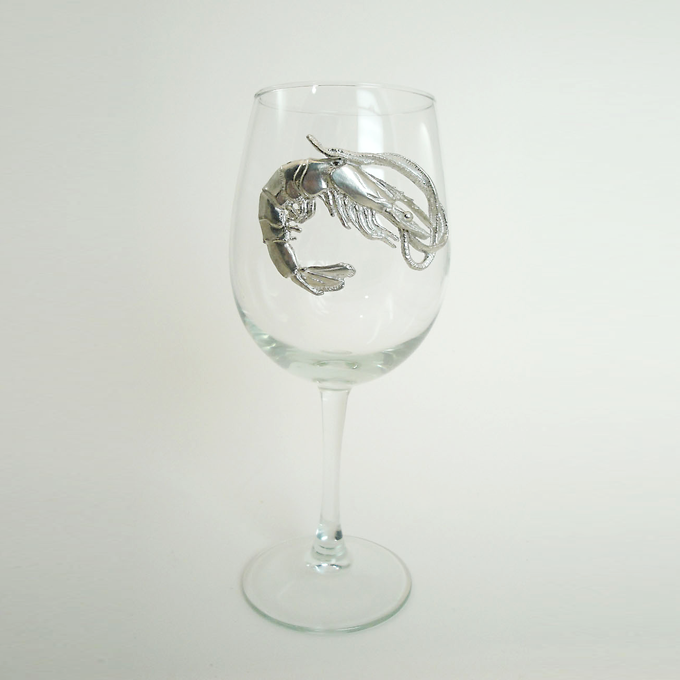 White Wine Glass, Shrimp