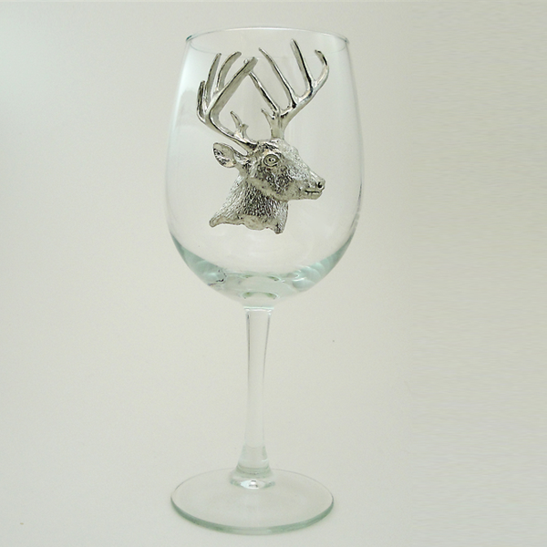 White Wine Glass, WT Deer