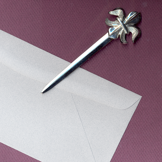 Fleur De Lis Letter Opener, Classic