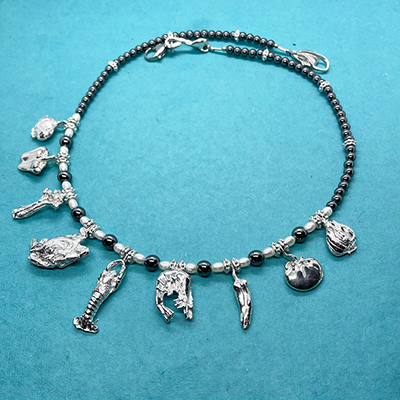 Gumbo Necklace Hematite
