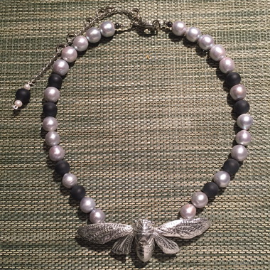 Cicada Pearl Necklace