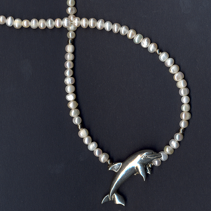 Dolphin Pearl Necklace