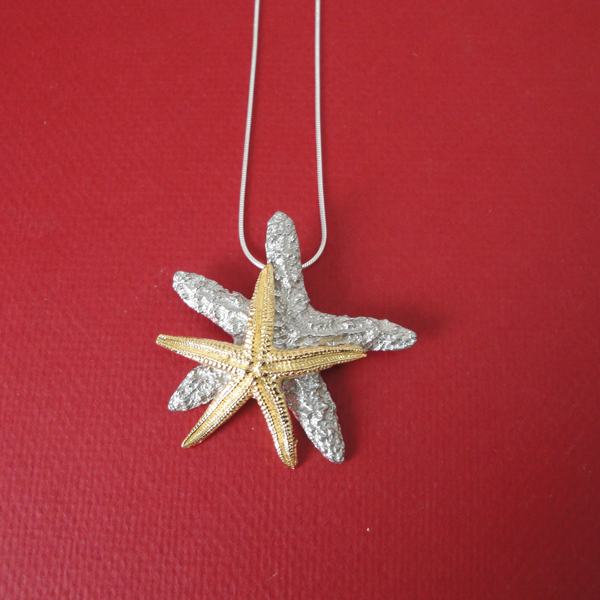 Starfish Doubled Chain Necklace
