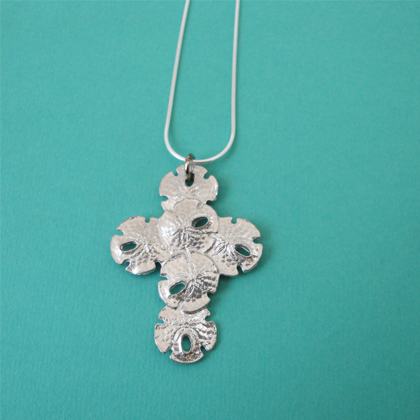 Sand Dollar Cross Necklace