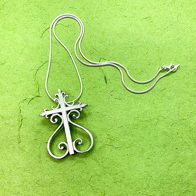 St Louis cemetery #1 Croos necklace
