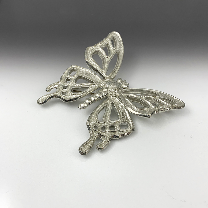 butterfly openwork pin large