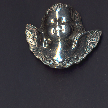 angle Cherub Face Pin