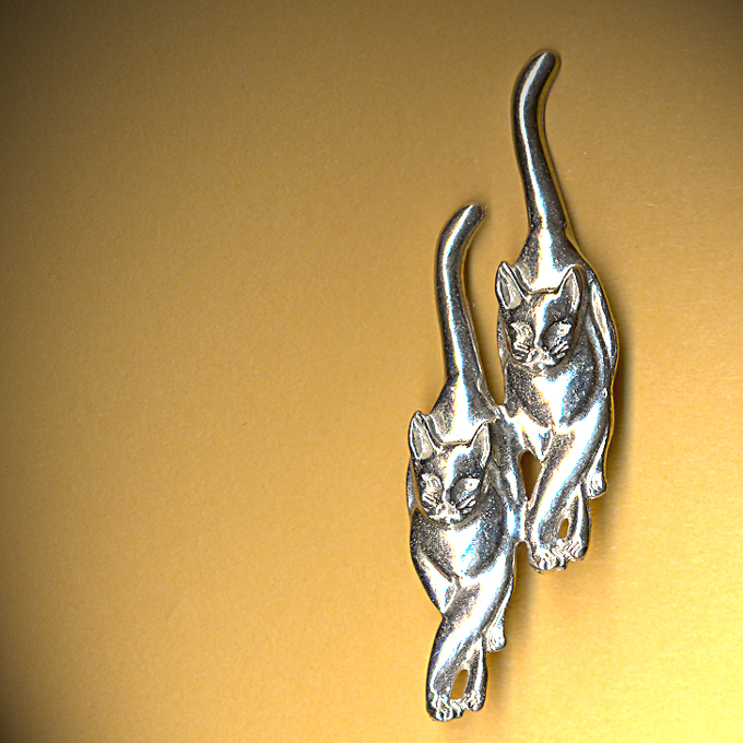 Cat Twin Walking Pins