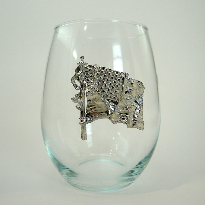 Stemless, American Flag