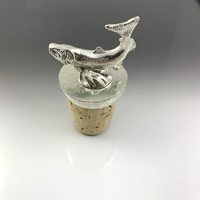 Salmon wine cork