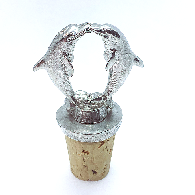 dolphin twins wine cork