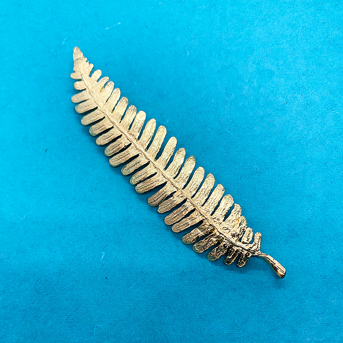 Gold Fern Pin
