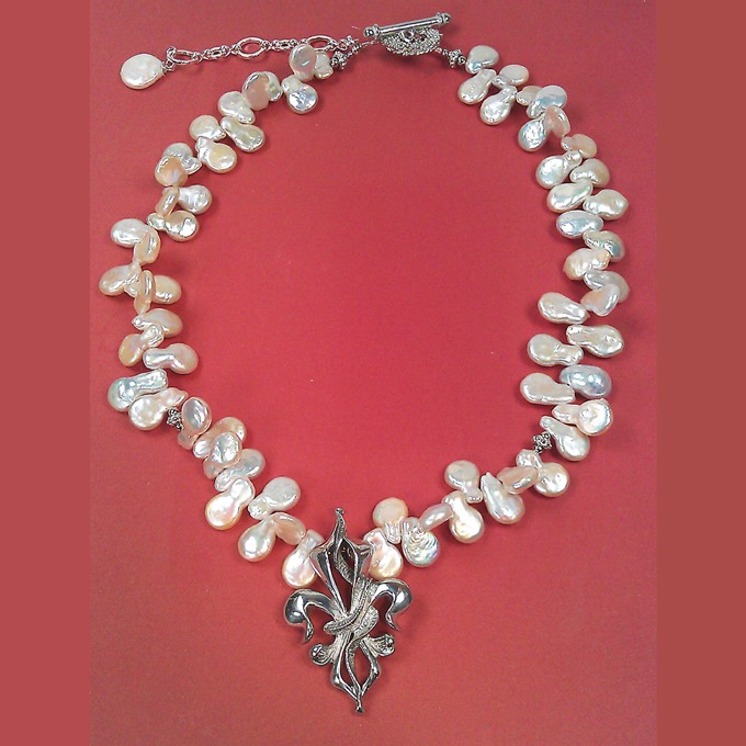 St. Marie Coin Pearl Necklace