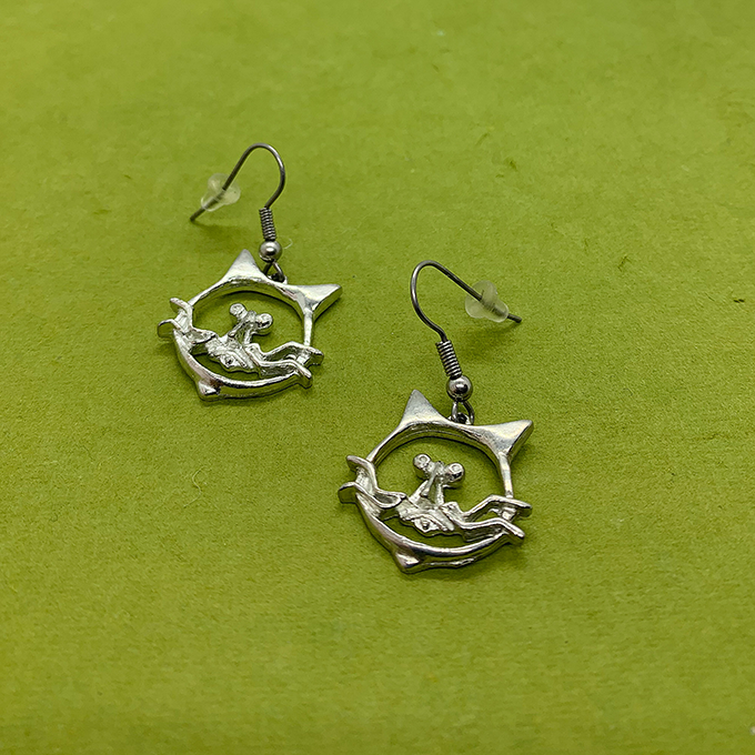 Cat Oscar Small Earrings